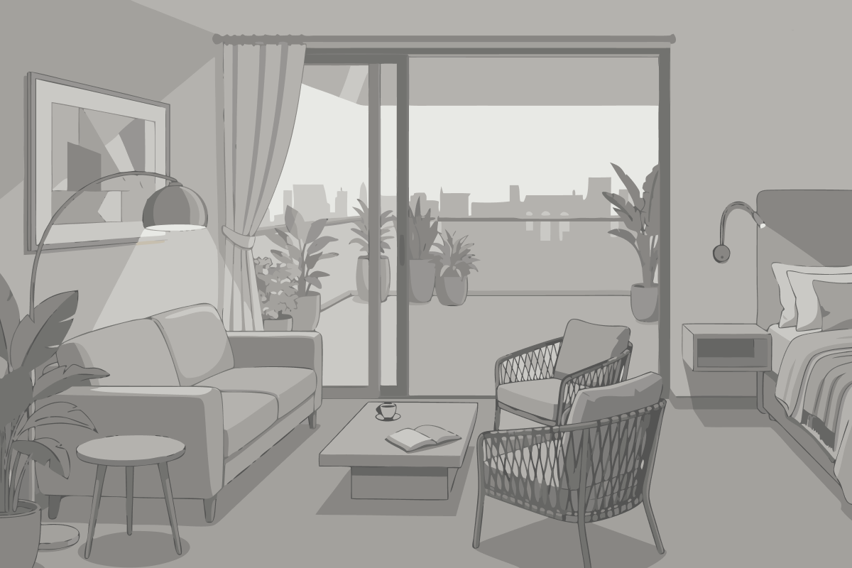 Appartamento con 2 Camere da Letto